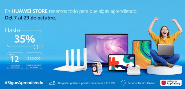 Huawei Store Chile lanza promociones especiales para que sigas aprendiendo desde tu casa